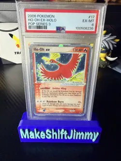 Pokemon Ho-Oh EX POP Series 3 Holo 17/17 PSA 6 EX-MT 2006 - Image 1