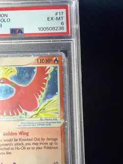 Pokemon Ho-Oh EX POP Series 3 Holo 17/17 PSA 6 EX-MT 2006 - Image 4