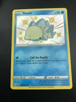 Snom SV033/SV122 SHINY HOLO RARE SWSH Shining Fates Pokemon NM 2021 - Image 1