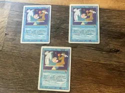 MTG - x3 Stasis - 4th Edition - Magic the Gathering - MP - Free Shipping - Image 1