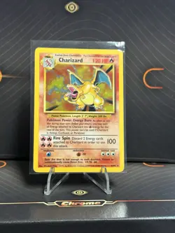 1999 Pokemon Charizard Base Set Holo Rare 4/102 LP+ WOTC English - Image 1