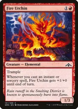 X 1 Fire Urchin NM Guilds of Ravnica 101 MTG Magic The Gathering - Image 1