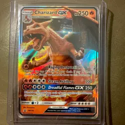Charizard GX SM195 - Sun & Moon Black Star Promo - Detective Pikachu - LP - Image 1