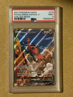 Pokemon & Fleer Graded Lot: Magikarp PSA 10, Zapdos V PSA 9, Stockton PSA 9 - Image 2