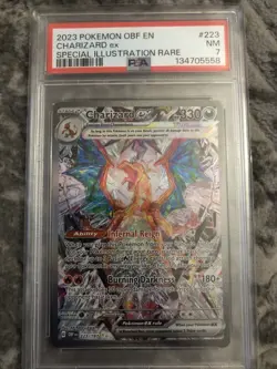 2023 POKEMON OBISIDIAN FLAMES CHARIZARD EX SPECIAL ILLUSTRATION RARE PSA 7 - Image 1