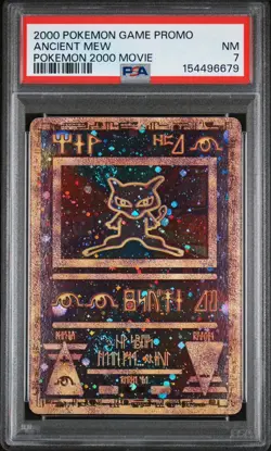 ANCIENT MEW PSA 7 NM GRADED POKEMON 2000 MOVIE - Image 1