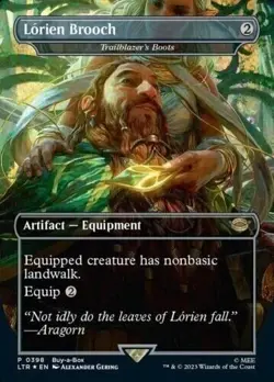 MTG Lorien Brooch *Foil* Buy-A-Box Promo Lord Of The Rings LOTR NM - Image 1