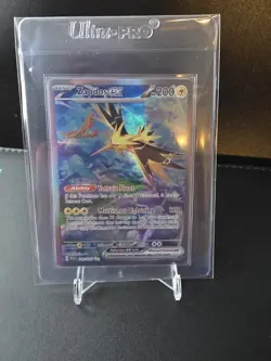 Pokemon TCG Zapdos ex Scarlet & Violet 202/165 Holo Special Illustration Rare - Image 2