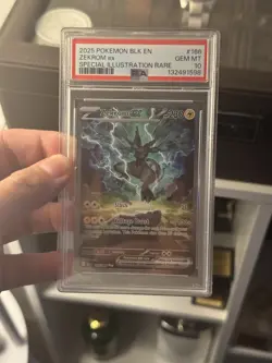 Pokemon Black Bolt Zekrom EX 166/086 Special Illustration Rare Holo PSA 10 GEM - Image 1