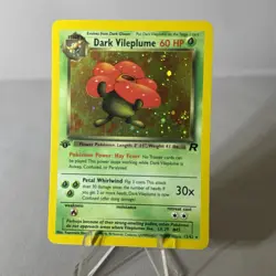 Pokemon Dark Vileplume Holo Rare 1st Edition - Image 1