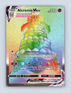 Alcremie VMAX 073/072 Rainbow Rare Shining Fates Pokemon Near Mint - Image 1