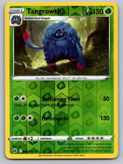 Tangrowth 005/159 Rare Crown Zenith Pokemon Reverse Holo Near Mint - Image 1