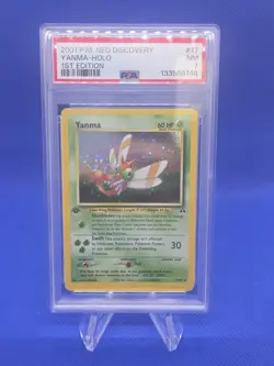 Vintage WOTC Pokemon Neo Discovery 1st Edition Yanma 17/75 Holo Rare PSA 7 - Image 1