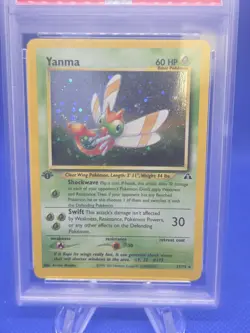 Vintage WOTC Pokemon Neo Discovery 1st Edition Yanma 17/75 Holo Rare PSA 7 - Image 2