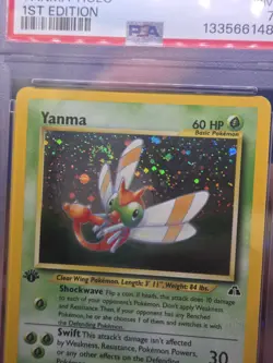 Vintage WOTC Pokemon Neo Discovery 1st Edition Yanma 17/75 Holo Rare PSA 7 - Image 4