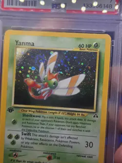 Vintage WOTC Pokemon Neo Discovery 1st Edition Yanma 17/75 Holo Rare PSA 7 - Image 5