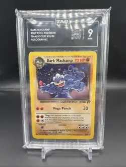 Pokemon TCG Dark Machamp 10/82 Team Rocket Holo TAG 9 - Image 1