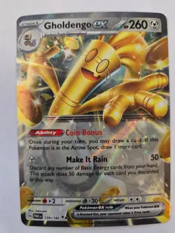 Gholdengo ex 139/182 Double Rare Paradox Rift NM/M Pokemon - Image 1