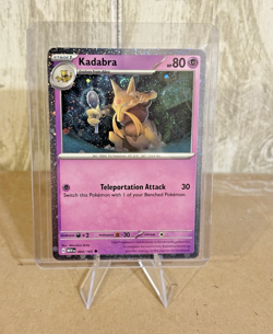 Kadabra Cosmos Holo SWIRL! Scarlet & Violet 151 Uncommon 064/165 Pokemon TCG - Image 1