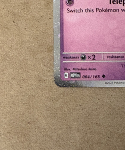 Kadabra Cosmos Holo SWIRL! Scarlet & Violet 151 Uncommon 064/165 Pokemon TCG - Image 5