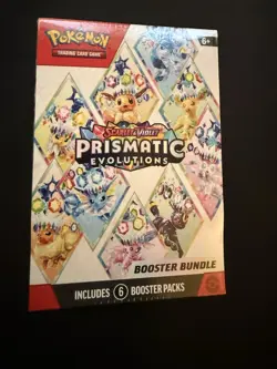 Pokemon TCG Prismatic Evolutions Booster Bundle Box Includes 6 Booster Packs - Image 1