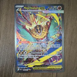 Pokemon Mega Hawlucha EX Full Art Holo ASC 283/217 Basic Fighting 250 HP - Image 1