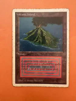 Volcanic Island Unlimited Edition HP - MTG Dual Land - Image 1