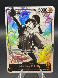 One Piece TCG - ST29-001 Alt Art Leader Card - Monkey.D.Luffy R - Image 1