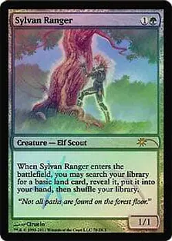 Sylvan Ranger (WPN #70) FOIL Promo PLD Creature Special MAGIC MTG CARD ABUGames - Image 1