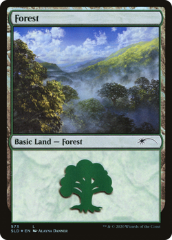 Forest (Secret Lair 573) FOIL Promo NM Land Basic Land MAGIC MTG CARD ABUGames - Image 1