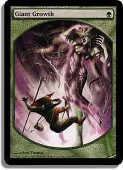 Giant Growth (Player Rewards Textless) Promo HEAVILY PLD Special CARD ABUGames - Image 1