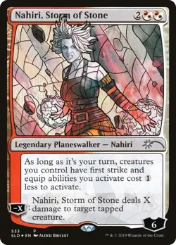 Nahiri, Storm of Stone (Stained Glass) FOIL Promo NM Uncommon CARD ABUGames - Image 1
