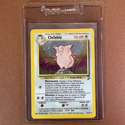 Clefable 5/130 Holo Rare Pokemon TCG Card Base Set 2 II - Image 2