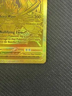 Mega Zygarde EX Gold Secret Rare Full Art Holo Pokemon Card 124/088 - Image 2