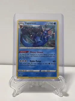Vaporeon SWSH072 Shield Promo Cosmos Holo Pokemon Card SWIRL 🌀💫 - Image 1