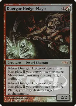 Duergar Hedge-Mage (WPN) FOIL Promo PLD Creature Special MAGIC MTG CARD ABUGames - Image 1