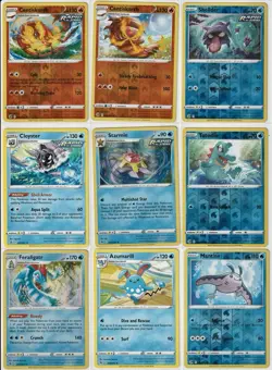 Pokemon SWSH Fusion Strike 89 Card Lot Holo, Reverse Holo & Rare No Duplicates - Image 4