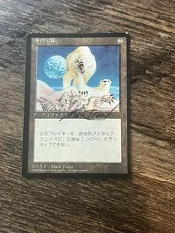 FBB Japanese Winter Orb Fourth Foreign Black Border Revised MTG Artist SIGNED - Image 1