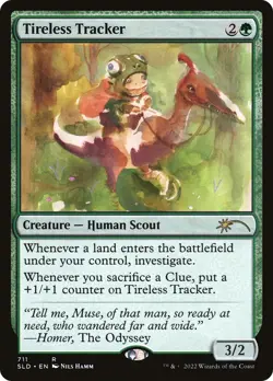 Tireless Tracker (Secret Lair Sketch 711) FOIL Promo NM Rare CARD ABUGames - Image 1