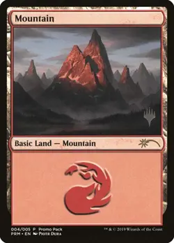 Mountain (Promo Pack) FOIL Promo NM Land Special MAGIC GATHERING CARD ABUGames - Image 1