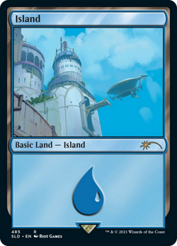 Island (Secret Lair 485 Arcane) FOIL Promo NM Land Basic Land MTG CARD ABUGames - Image 1