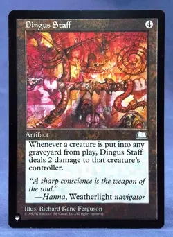 Dingus Staff (Weatherlight) - MTG - The List - Excellent NM - Image 1