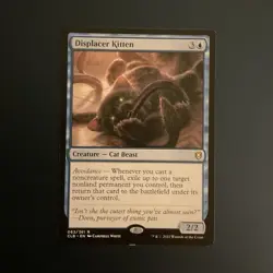 Magic: The Gathering Displacer Kitten Rare Blue Creature Commander Legends Bald… - Image 1