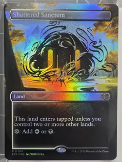 BRAND NEW MtG: Shattered Sanctum (Borderless) Secrets of Strixhaven Foil - Image 1