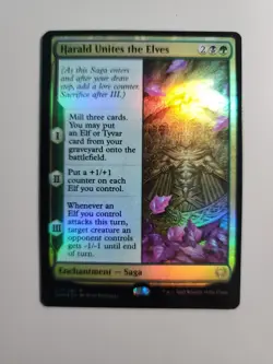 MTG Harald Unites the Elves Kaldheim 213/285 Foil Rare - Image 1