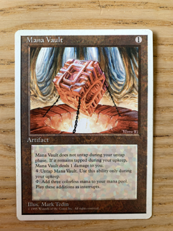 MTG Mana Vault 4th regular LP/EXC - Image 1