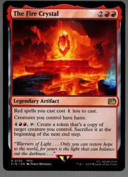 MTG The Fire Crystal 135 Universes Beyond Final Fantasy Regular Rare NM - Image 1