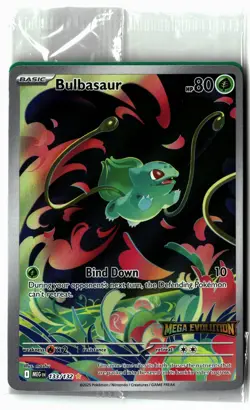 Mega Evolution Bulbasaur 133/132 Stamped Promo Pokemon Sealed New NM - Image 1