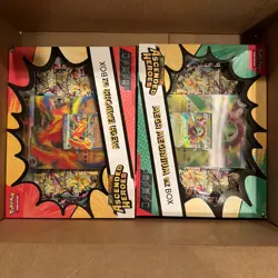 Pokemon TCG Ascended Heroes Ex Box, Mega Meganium, Mega Emboar Sealed. - Image 1