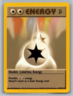 Double Colorless Energy Base Set 2 #124/130 Uncommon Pokemon Card - Image 1